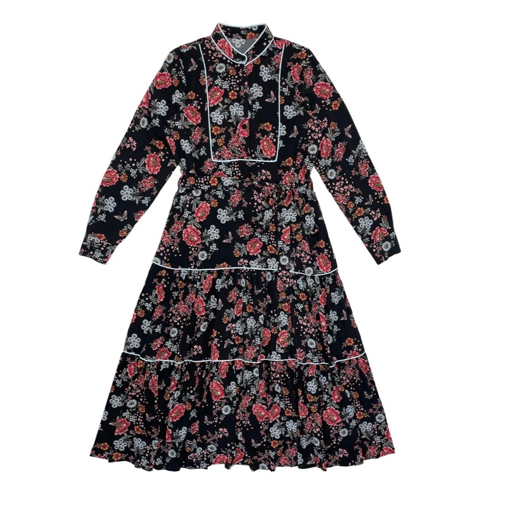 Robin Flower Print Dress By ZAIKAMOYA